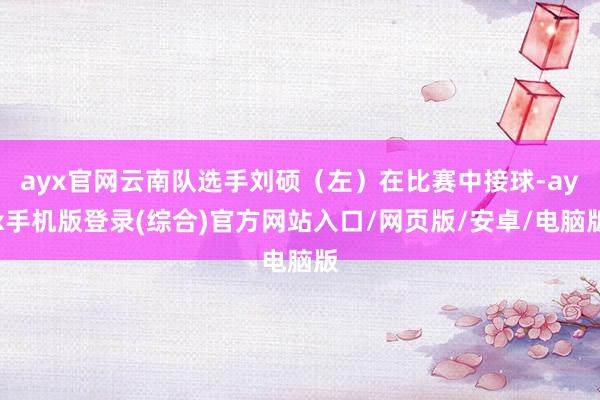 ayx官网云南队选手刘硕（左）在比赛中接球-ayx手机版登录(综合)官方网站入口/网页版/安卓/电脑版