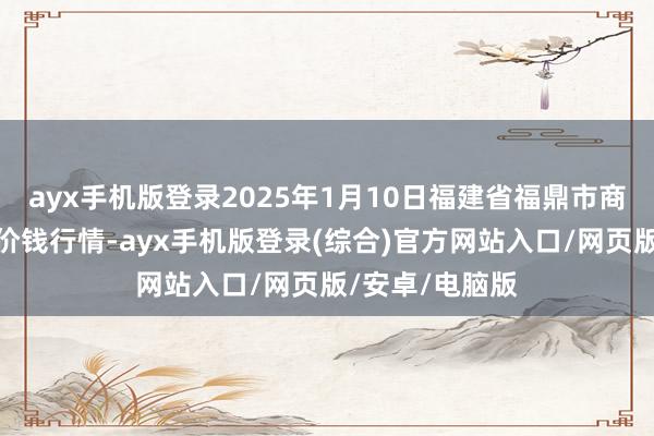 ayx手机版登录2025年1月10日福建省福鼎市商贸业就业中