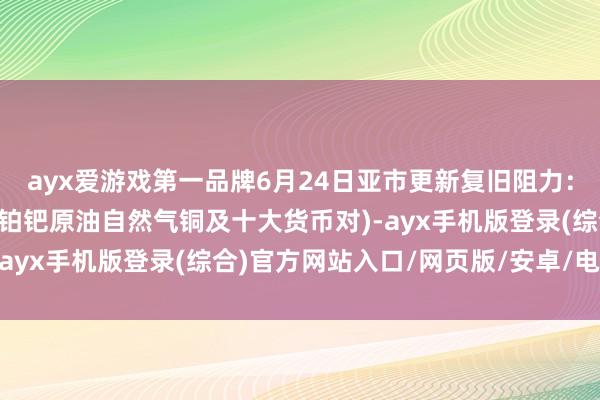 ayx爱游戏第一品牌6月24日亚市更新复旧阻力：18品种复旧