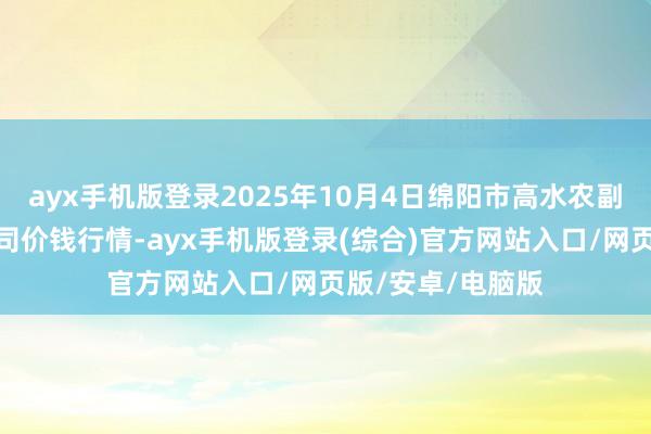 ayx手机版登录2025年10月4日绵阳市高水农副家具批发有限公司价钱行情-ayx手机版登录(综合)官方网站入口/网页版/安卓/电脑版